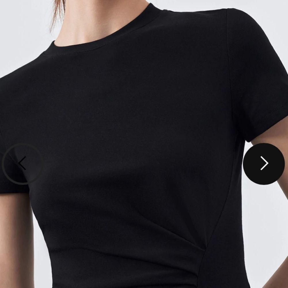 Urban Revivo Black Dress Size 6 Slit Side Nwt — image 3 of 6